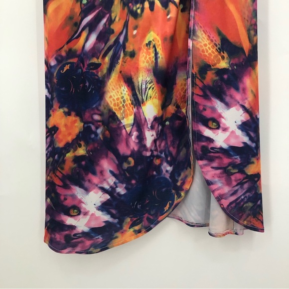 Apple bottoms 1X maxi skirt side slip elastic 0959 stretch multicolor - Picture 3 of 16